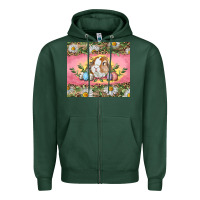 Sports Green Easter bunny and eggs Zipper Hoodie - RanaPortraitStore