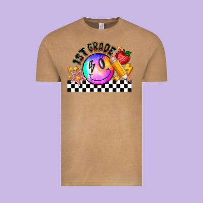 1st Grade Vintage Tee Designed By Cowhidedigitalart