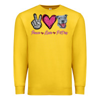 Lemon Peace Love Pitties Premium Sweatshirt - Jasminsmagicworld