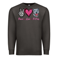 Smoke Peace Love Pitties Premium Sweatshirt - Jasminsmagicworld