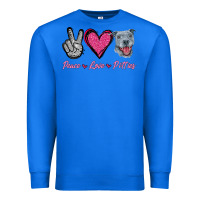 True Royal Peace Love Pitties Premium Sweatshirt - Jasminsmagicworld