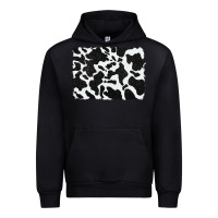 Black distressed black glitter cowhide pattern Urban Hoodie - RanaPortraitStore