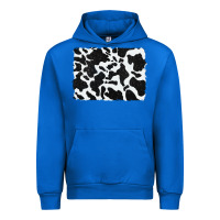 Cobalt distressed black glitter cowhide pattern Urban Hoodie - RanaPortraitStore