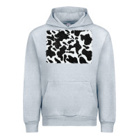 Heather Grey distressed black glitter cowhide pattern Urban Hoodie - RanaPortraitStore