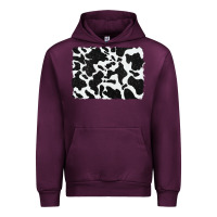 Mauve Wine distressed black glitter cowhide pattern Urban Hoodie - RanaPortraitStore