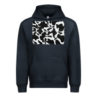 Navy distressed black glitter cowhide pattern Urban Hoodie - RanaPortraitStore