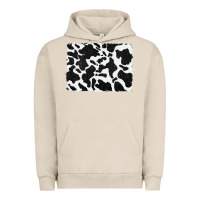 Pigment French Oak distressed black glitter cowhide pattern Urban Hoodie - RanaPortraitStore