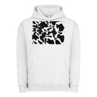 Pigment Lunar Rock distressed black glitter cowhide pattern Urban Hoodie - RanaPortraitStore