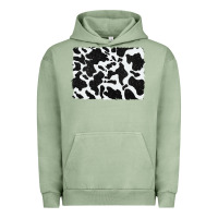 Pigment Oil Green distressed black glitter cowhide pattern Urban Hoodie - RanaPortraitStore