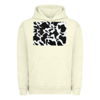 Pigment Pistachio distressed black glitter cowhide pattern Urban Hoodie - RanaPortraitStore