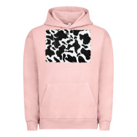 Pigment Salmon distressed black glitter cowhide pattern Urban Hoodie - RanaPortraitStore