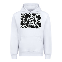 White distressed black glitter cowhide pattern Urban Hoodie - RanaPortraitStore