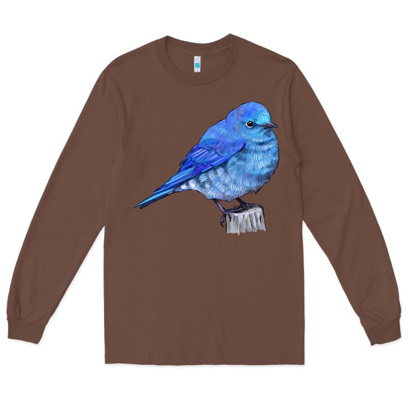 Mountain Bluebird Long Sleeve Tee by LillyAllenDesigns | Teevron