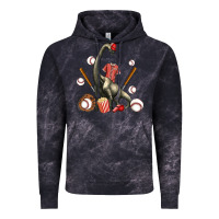 Cloud Black brachiosaurus with baseball Vintage Hoodie - Artiststas