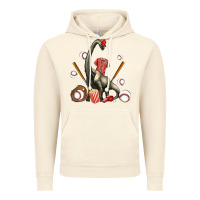 Vintage Artic brachiosaurus with baseball Vintage Hoodie - Artiststas