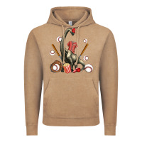 Vintage Coffee brachiosaurus with baseball Vintage Hoodie - Artiststas