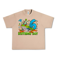 Burro birthday boy frog age 6 Urban Heavy Tee - LillyAllenDesigns