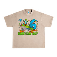 French Oak birthday boy frog age 6 Urban Heavy Tee - LillyAllenDesigns