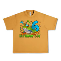 Peanut Butter birthday boy frog age 6 Urban Heavy Tee - LillyAllenDesigns