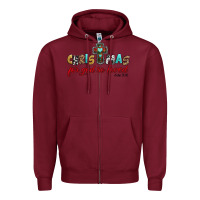 Burgundy christmas for god so loved john 3 16 Zipper Hoodie - Jasminsmagicworld