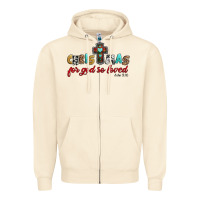 Sandshell christmas for god so loved john 3 16 Zipper Hoodie - Jasminsmagicworld