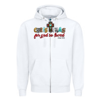 White christmas for god so loved john 3 16 Zipper Hoodie - Jasminsmagicworld
