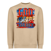Mushroom God Bless America Heavyweight Sweatshirt - Jasminsmagicworld