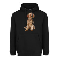 Black cockapoo Heavyweight Hoodie - RanaPortraitStore