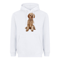 White cockapoo Heavyweight Hoodie - RanaPortraitStore