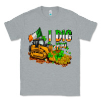 Heather Grey I dig you St. Patrick's Classic Tee - OliviaCreatesArt