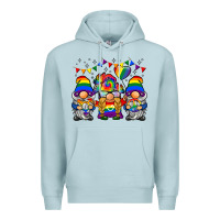 Blue Mist lgbtq gnome Premium Hoodie - BarkalooDesign