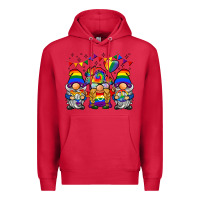 Cardinal lgbtq gnome Premium Hoodie - BarkalooDesign