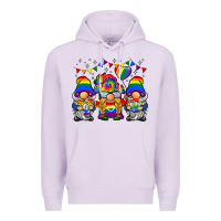 Lilac lgbtq gnome Premium Hoodie - BarkalooDesign