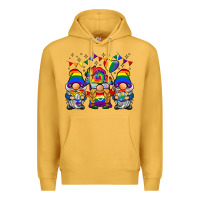 Mustard lgbtq gnome Premium Hoodie - BarkalooDesign