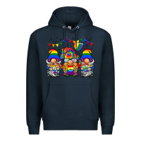 Navy lgbtq gnome Premium Hoodie - BarkalooDesign