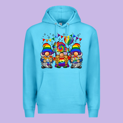 Lgbtq Gnome Premium Hoodie Designed By Barkaloodesign