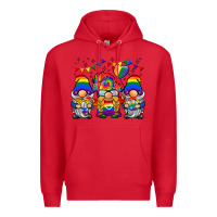 Red lgbtq gnome Premium Hoodie - BarkalooDesign