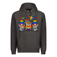 Smoke lgbtq gnome Premium Hoodie - BarkalooDesign