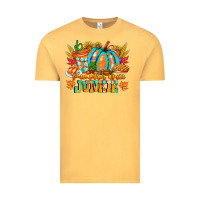 Vintage Mustard Pumpkin Spice Junkie Vintage Tee - CowhideDigitalArt
