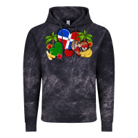 Cloud Black dominican republic hearts Vintage Hoodie - Artiststas