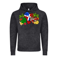 Vintage Black dominican republic hearts Vintage Hoodie - Artiststas