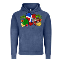 Vintage Denim dominican republic hearts Vintage Hoodie - Artiststas