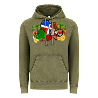 Vintage Olive dominican republic hearts Vintage Hoodie - Artiststas