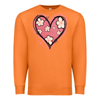 Carrot floral pink glitter heart Premium Sweatshirt - Jasminsmagicworld