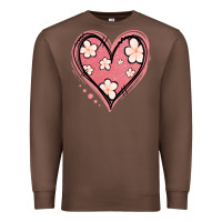 Chestnut floral pink glitter heart Premium Sweatshirt - Jasminsmagicworld