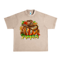 French Oak Hello Pumpkin Urban Heavy Tee - CowhideDigitalArt