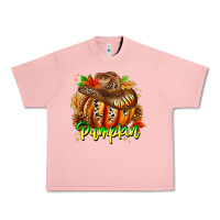 Salmon Hello Pumpkin Urban Heavy Tee - CowhideDigitalArt