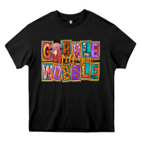 Black Gobble Till You Wobble Heavy Core Tee - FaDigitalArtStudio