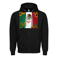 Black preview cactus sunflower mexican flag Zipper Hoodie - Jasminsmagicworld