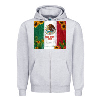 Heather Grey preview cactus sunflower mexican flag Zipper Hoodie - Jasminsmagicworld